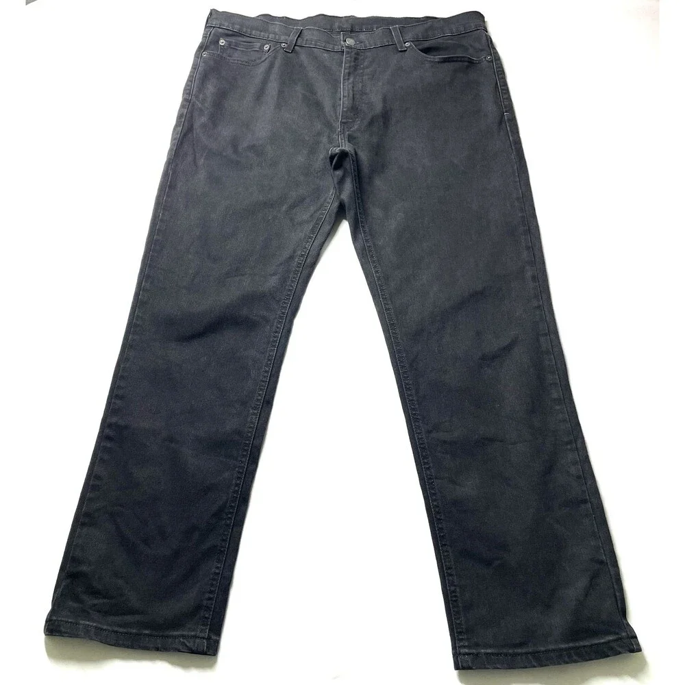 Levi's 541 Black Straight Leg Zip Fly Jeans Men's Size 38x30
